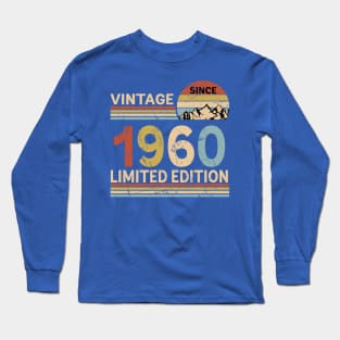 Vintage Since 1960 Limited Edition 63rd Birthday Gift Vintage Men's Long Sleeve T-Shirt